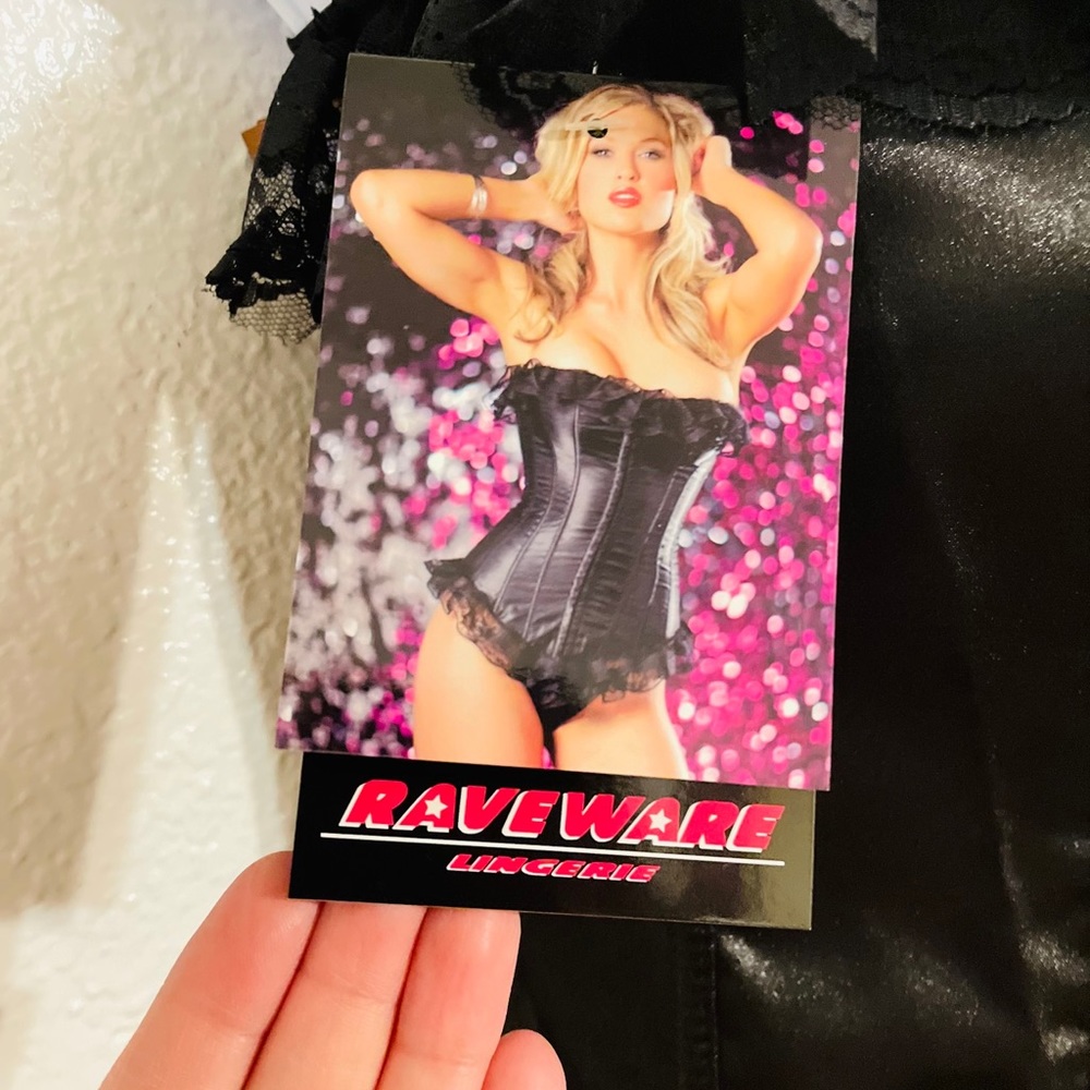 Raveware lingerie black corset